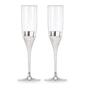 Lenox True Love Toasting Flutes NIB